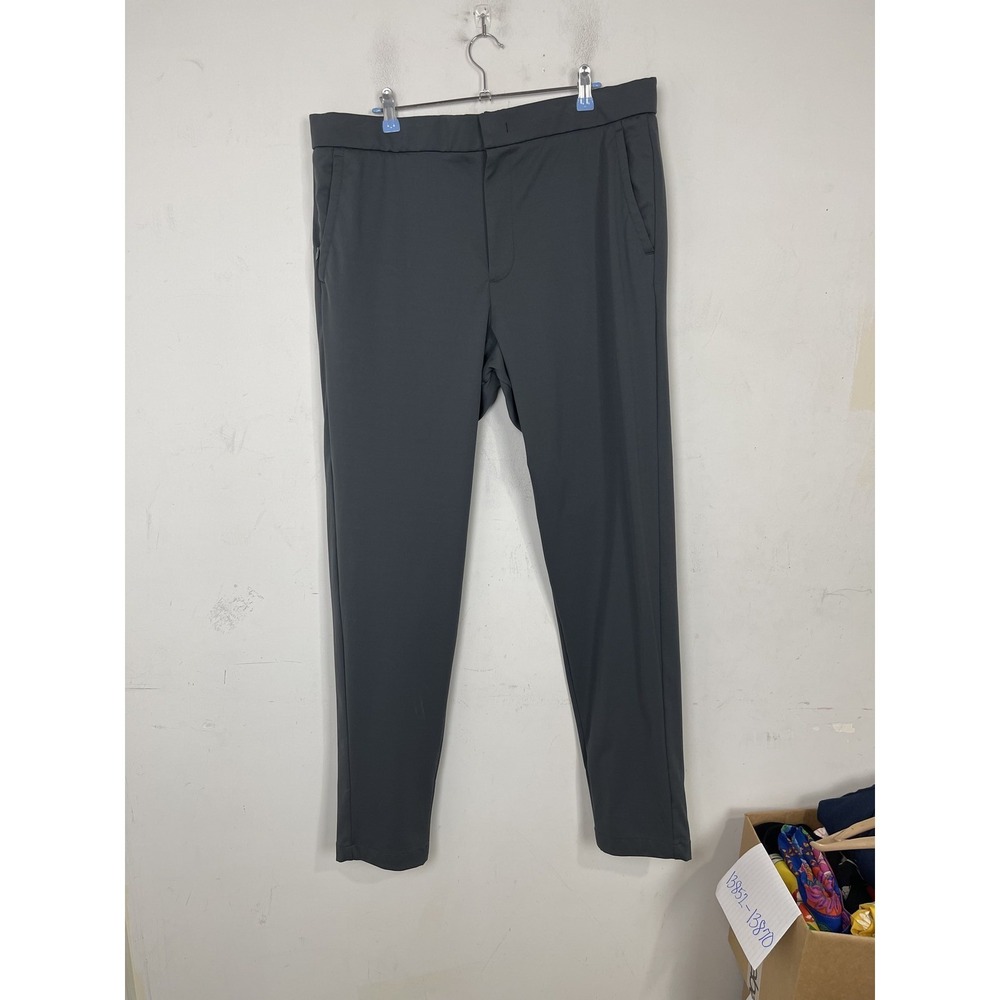 Bonobos Men's XL Gray Performance Athletic Tech Pants Zip Pockets Drawstring